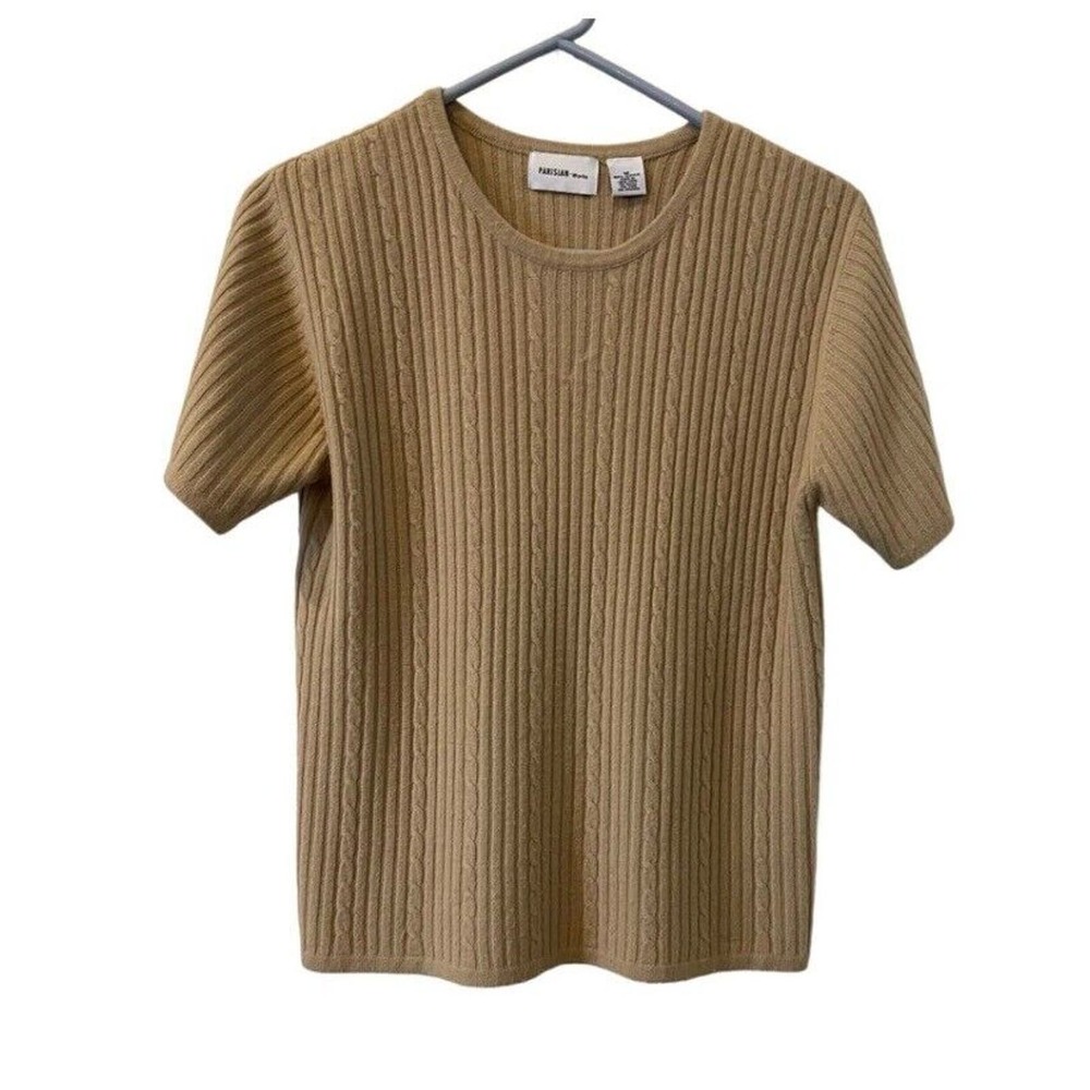 Parisian Works- Round Neck Pullover TwinSet Camel Med. READ - Picture 4 of 13